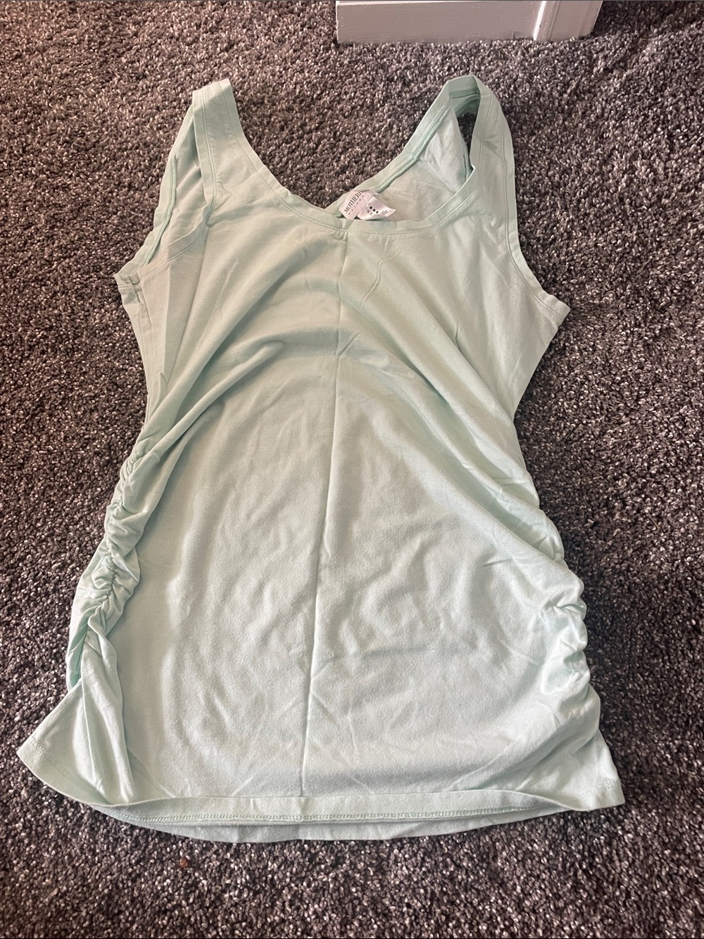 Motherhood Maternity Mint Ruched Side Sleeveless Tank